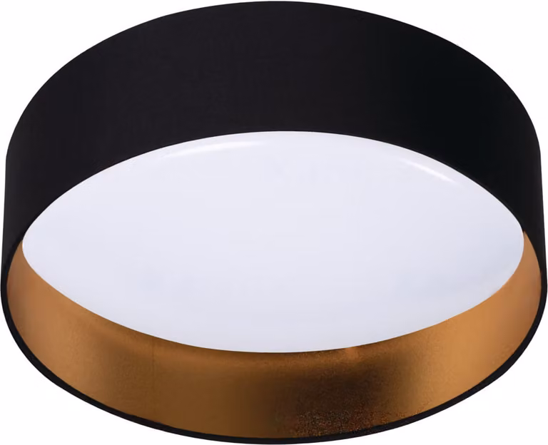 Plafoniera LED rotonda RIFA bianco e nero 17,5 W, bianco neutro 1500 lm, plastica, dimensioni: 11,6 x 40 x 40 cm, IP20, Kanlux
