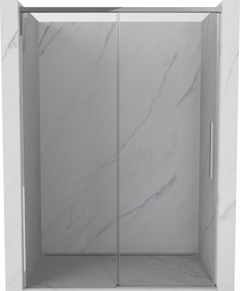 Mexen Rox porta doccia scorrevole 155 cm, trasparente, cromo - 8C2-155-000-01-00