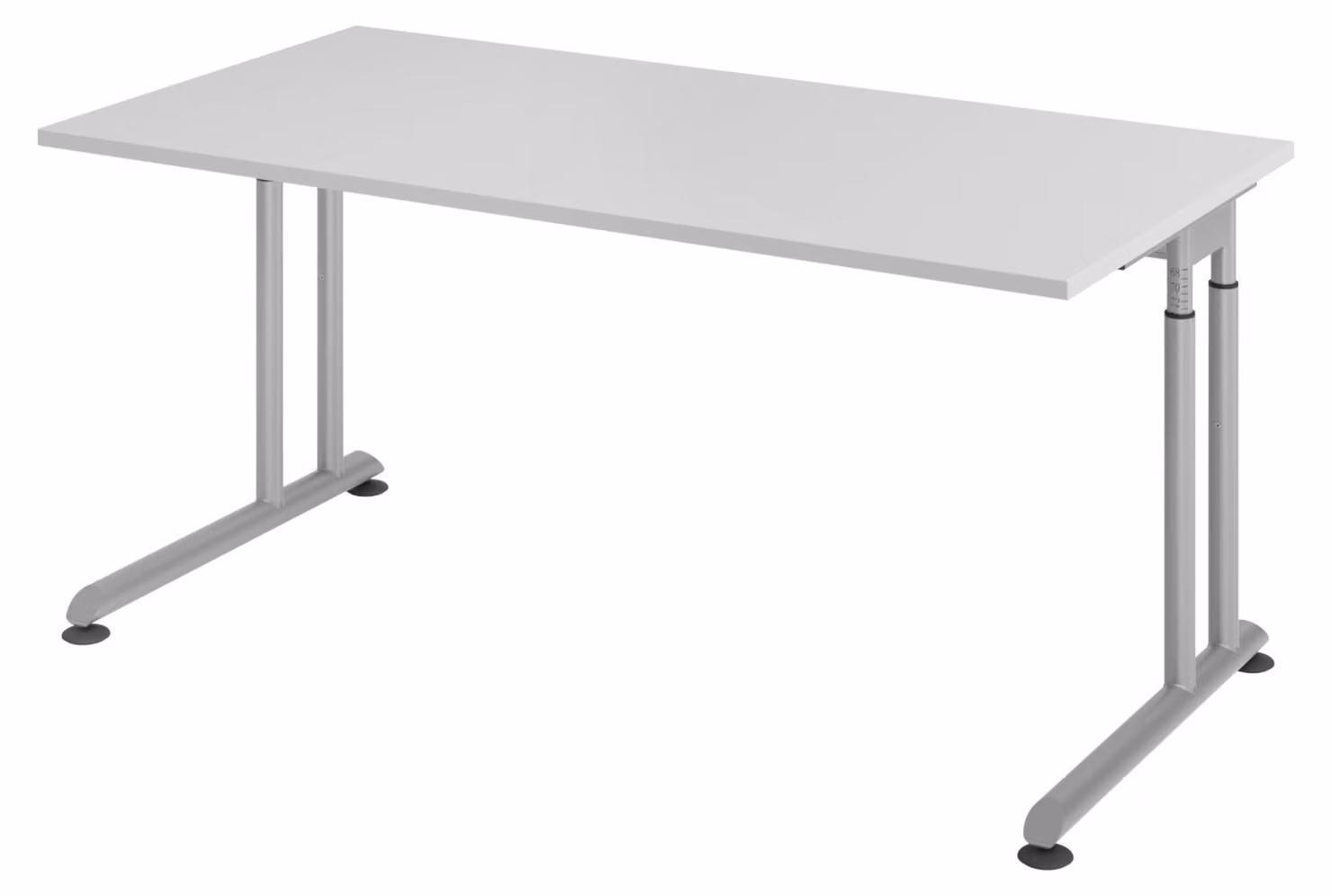 bümö Scrivania Serie-Z - Struttura: argento, dimensioni: 160 x 80 cm, decorazione: grigio