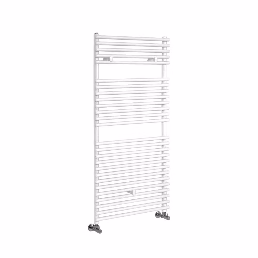 Scaldasalviette di Design Bianco - Termoarredo Bagno - 1190 x 600mm - 720W - Arno