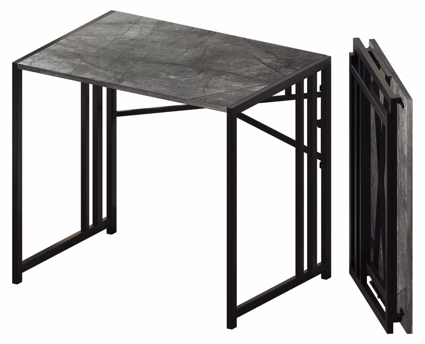 Omgoods - Scrivania pieghevole da 83 cm, ideale per piccoli spazi