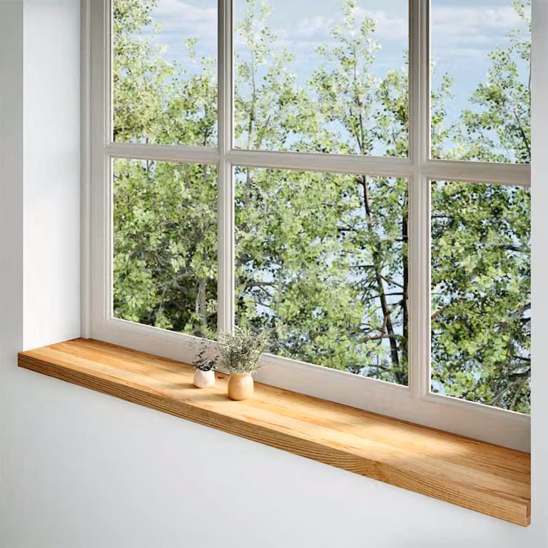 Davanzali 2 pz Marrone Chiaro 160x25x2cm Legno Massello Rovere