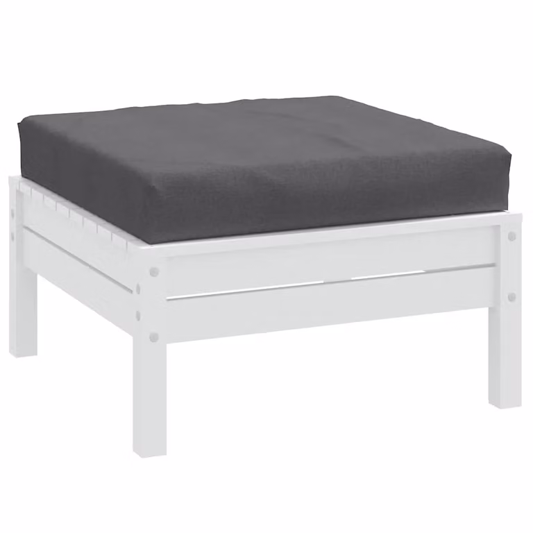 Cuscino per Pallet vidaXL Antracite Mélange in Tessuto di Poliestere, L 60 cm x P 60 cm x H 9,5 cm