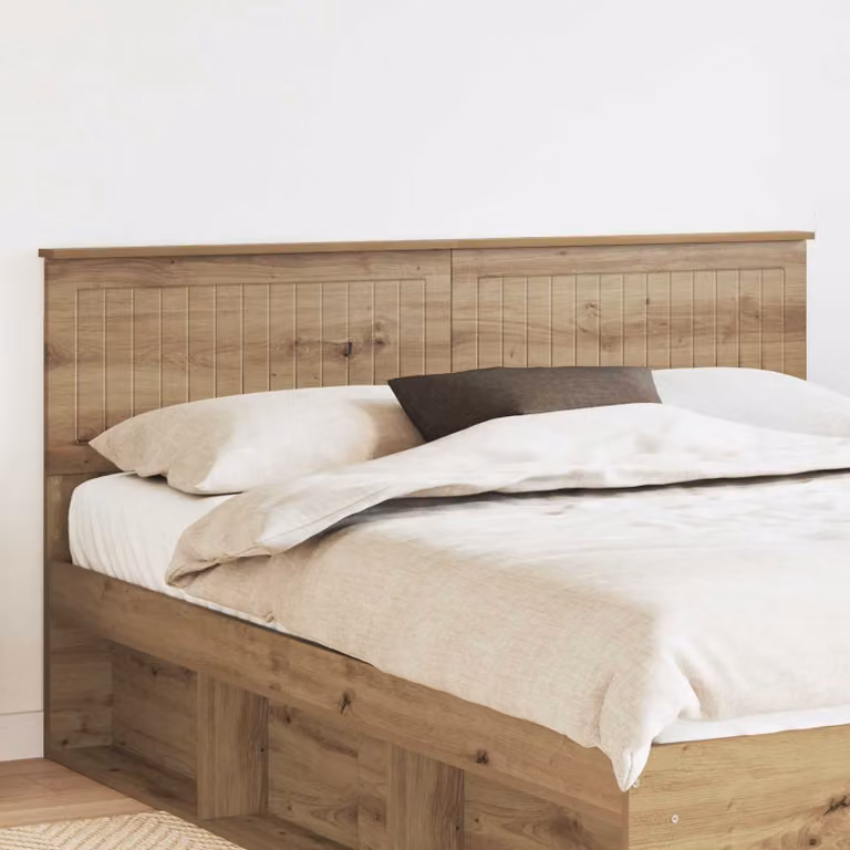 Testiera per letto moderna vidaXL in legno ingegnerizzato color rovere marrone