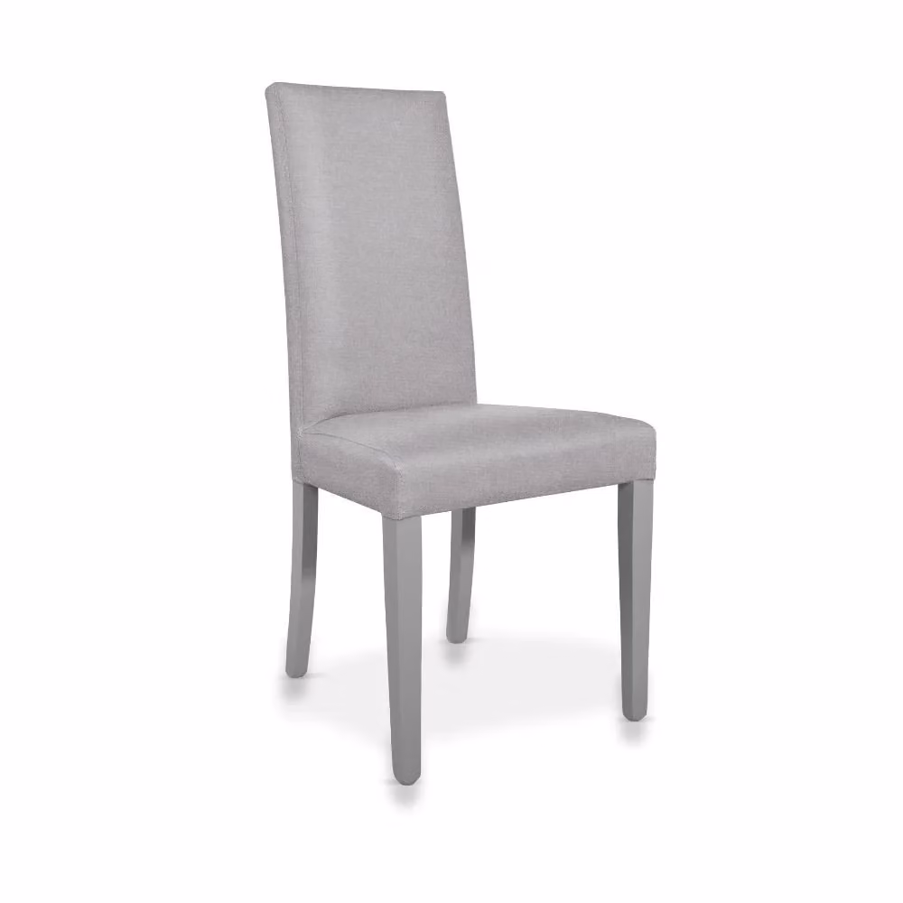 Set di 2 sedie Nancy Veriaffari rivestite in tessuto grigio con struttura in legno di faggio – 2