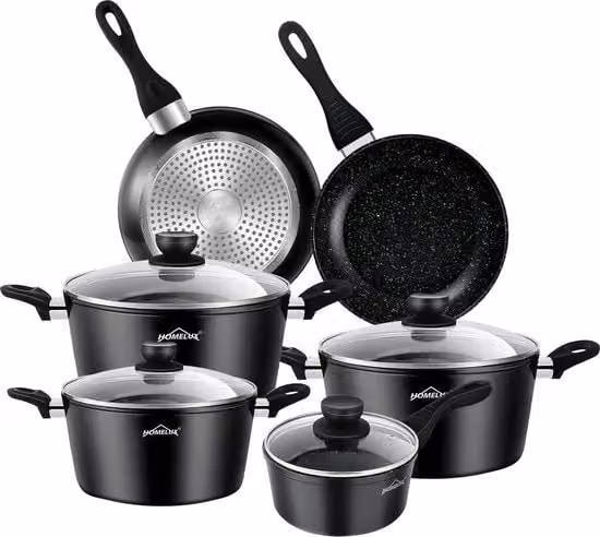 Set di pentole / pannini antiaderenti, set di padelle, PFAS libero, resistente al lavastoviglie