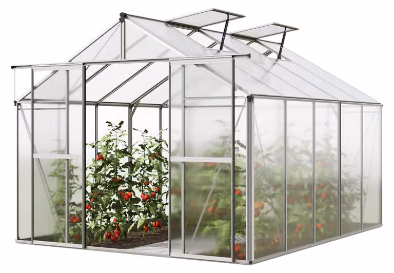 GFP Serra Orchidee 5 costruzione in alluminio 256 x 317 cm lastre di policarbonato