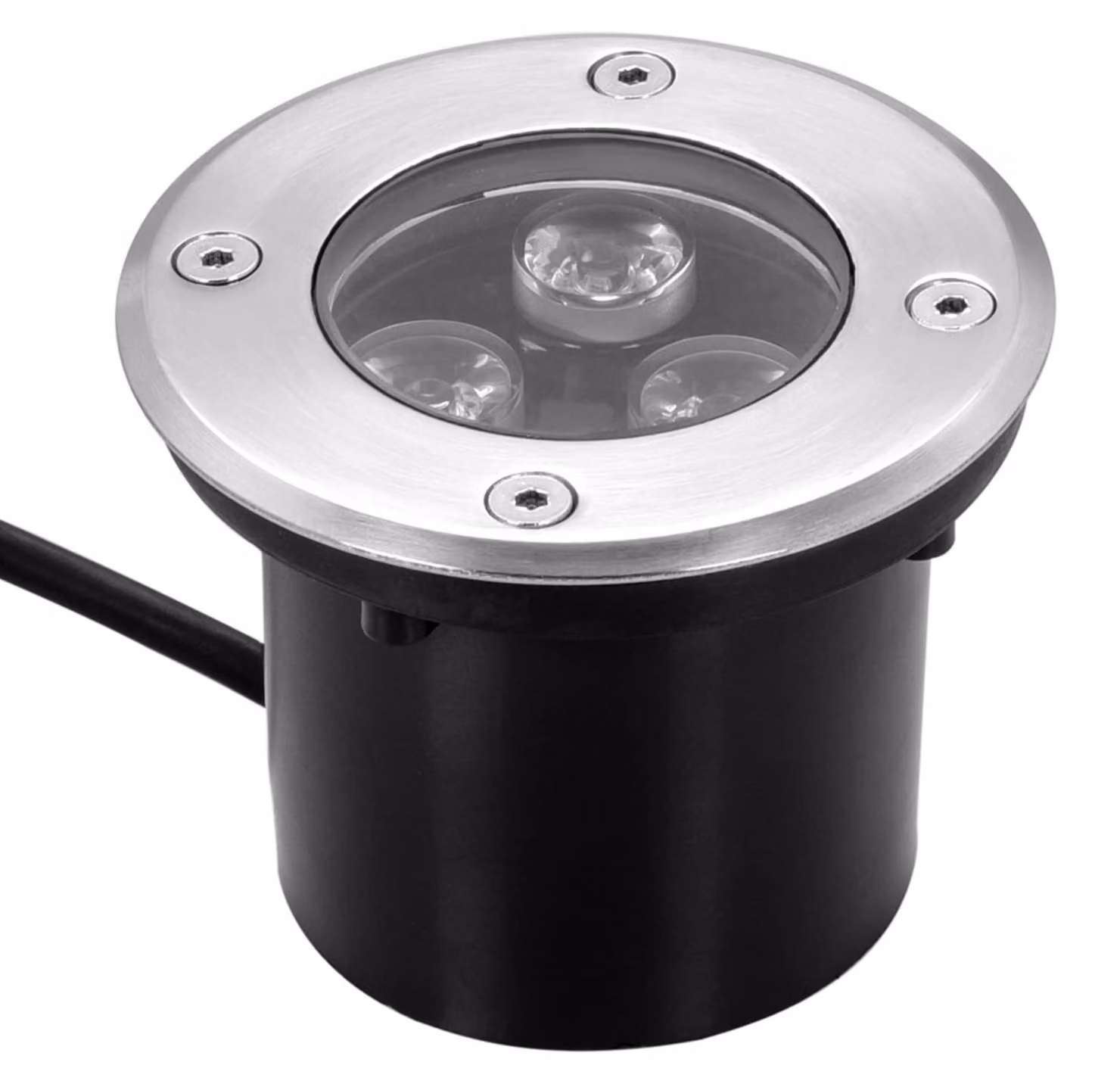 Fareto LED da incasso, 3W, grado di protezione IP67, 280 lumen, 3000K, luce calda, per uso esterno