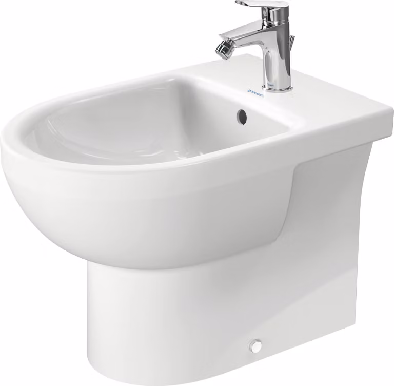 Duravit No.1 Bidet au sol, avec trop-plein, 1 trou pour robinet, 365x570mm, Back to wall, blanc, 2296100000, 2296100000