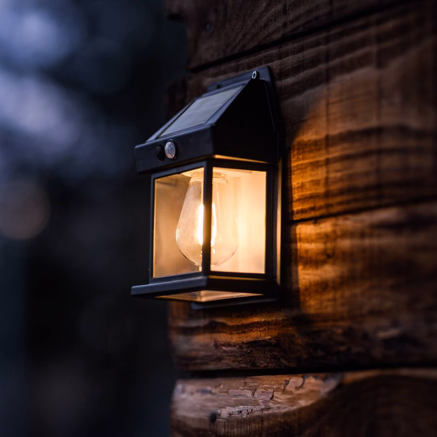LUMILED LED lampada solare da parete lampada solare da parete esterna con rilevatore di movimento bianco caldo 3000K luce di sicurezza esterna luce da giardino illuminazione sentiero IP44