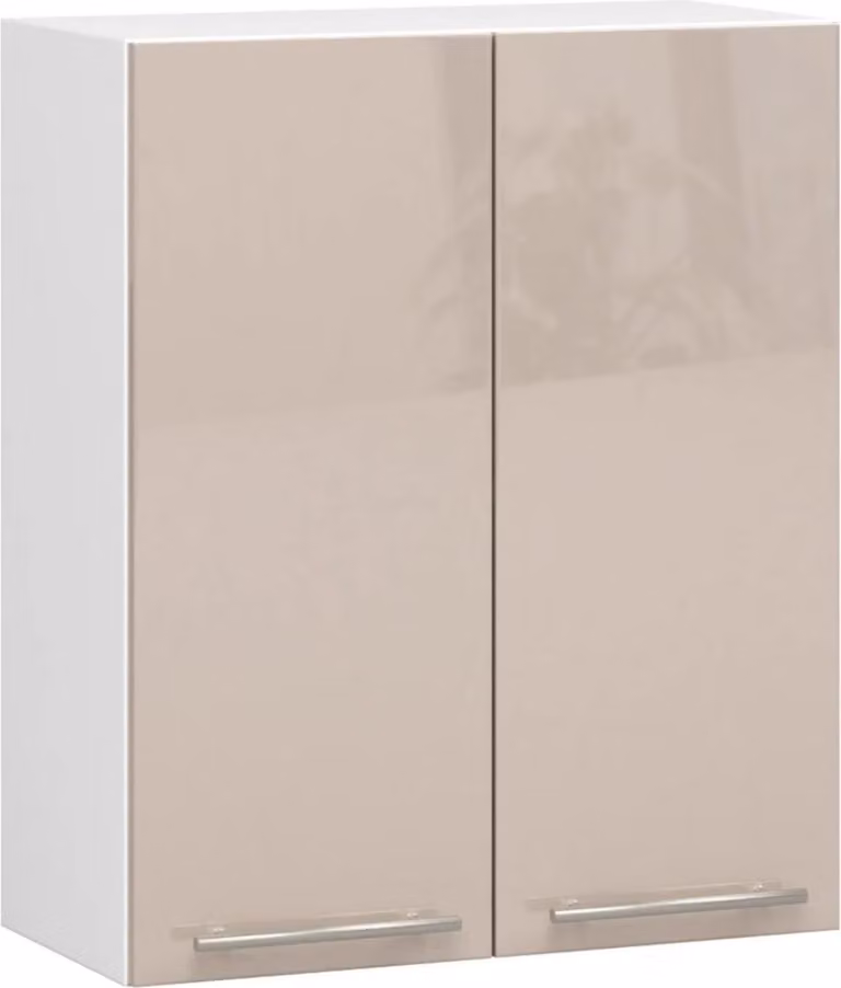 Pensile cucina 60 cm VERMINA - bianco / cappuccino lucido