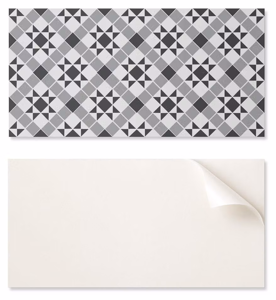 Pannello in vinile autoadesivo - Decorazione con stampa, 100 x 50 cm, motivo geometrico con stelle