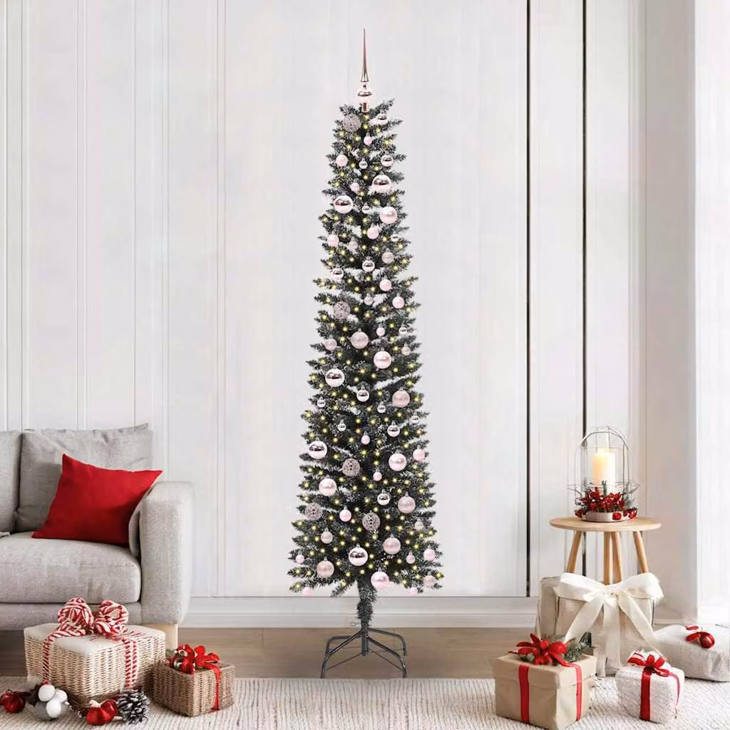 Maison Exclusive - Albero di Natale artificiale con 300 LED e supporto, verde, 210 cm