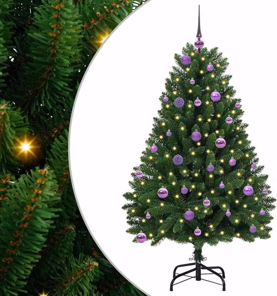 Albero di Natale artificiale Verde 150 cm PVC e Metallo