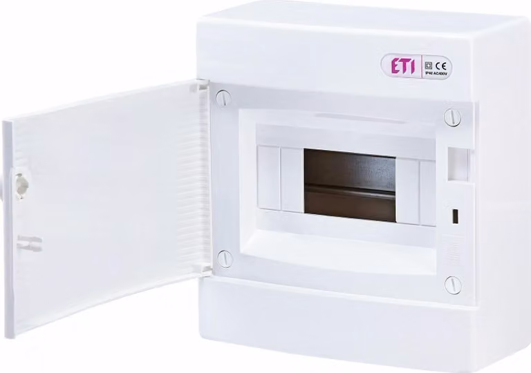 Armadio di distribuzione a parete IP40 E2 a fila singola 235 x 215 x 105 mm 8 moduli bianco