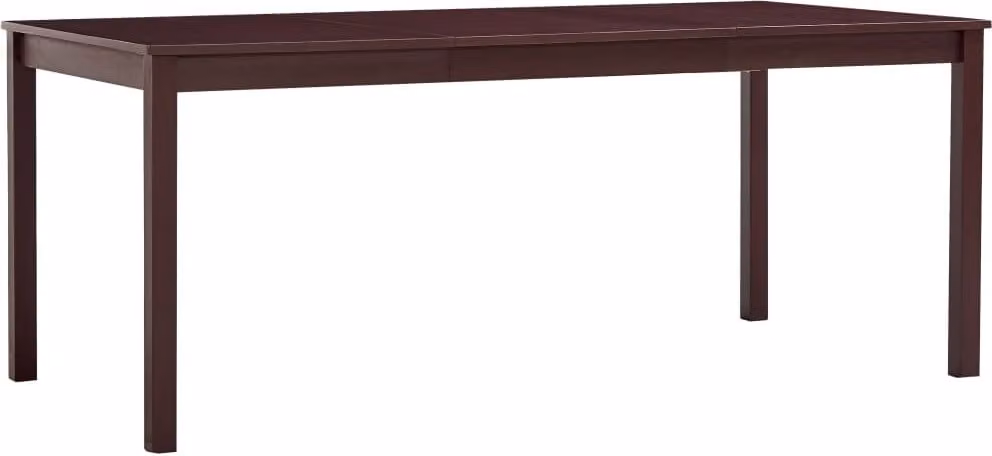 The Living Store Tavolo da pranzo marrone scuro 180 x 90 x 73 cm Legno di pino