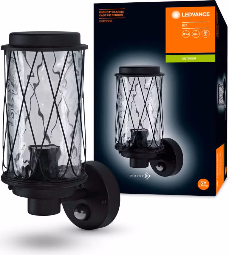 Endura Classic Cage Up Sens E27 Bk Ledv