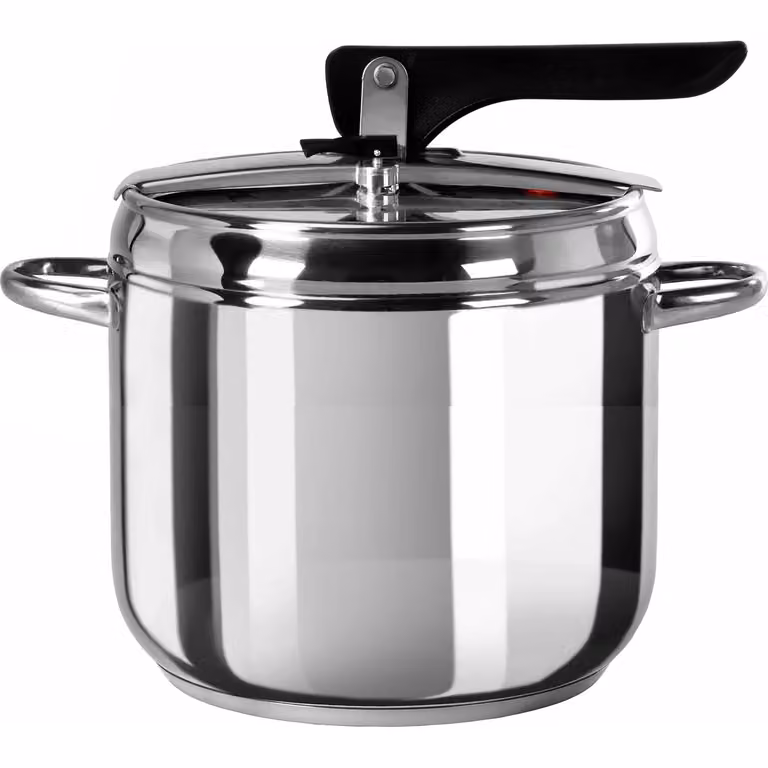 Pentola a pressione Gusto Casa Matilde in acciaio inox color argento, capacità 7 litri, diametro 22 cm