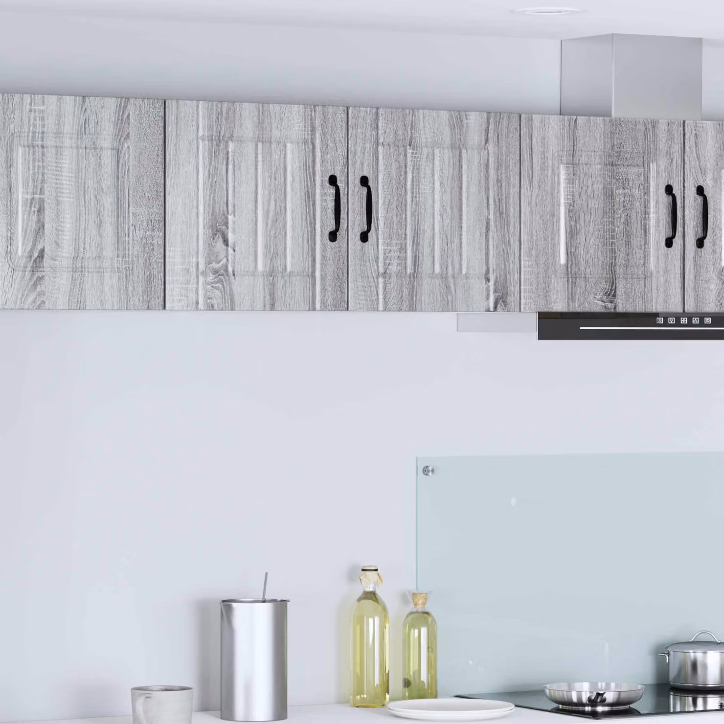 Armadietto a muro da cucina vidaXL LUCCA Grigio, L 40 cm x P 31 cm x H 40 cm