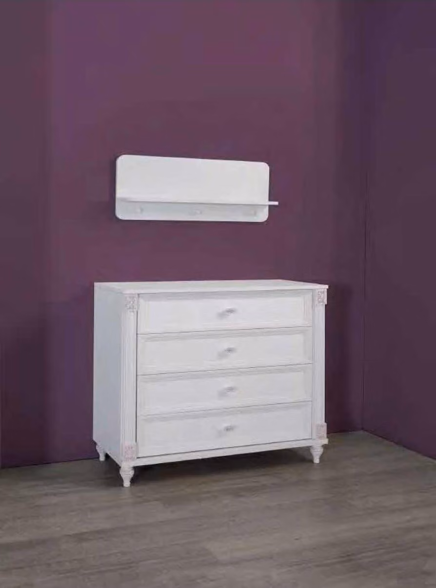 Kinderzimmer Modern Kommode mit Schubladen Möbel Massivholz Designer Zimmer