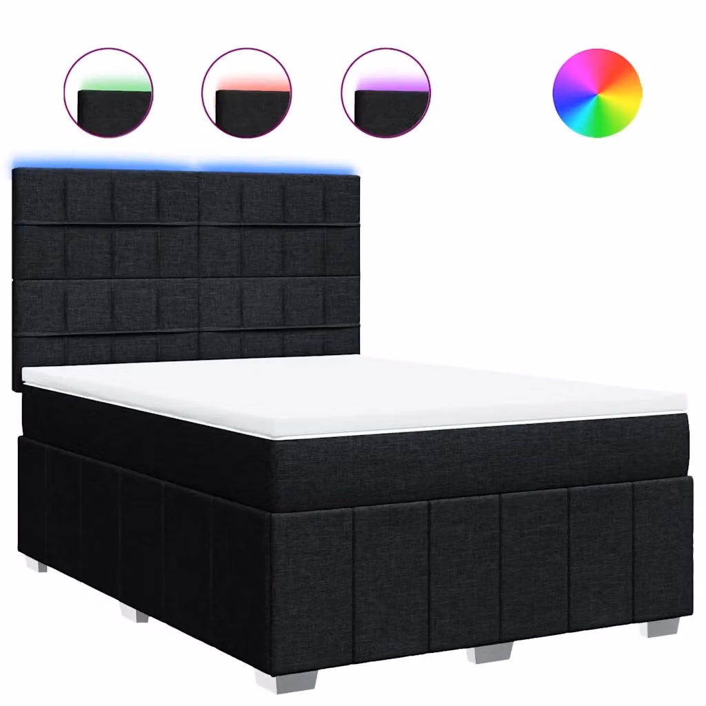 Letto Ibrido Moderno vidaXL con Materasso e Illuminazione Sotto il Letto L/P: 160 x 200 cm – 2