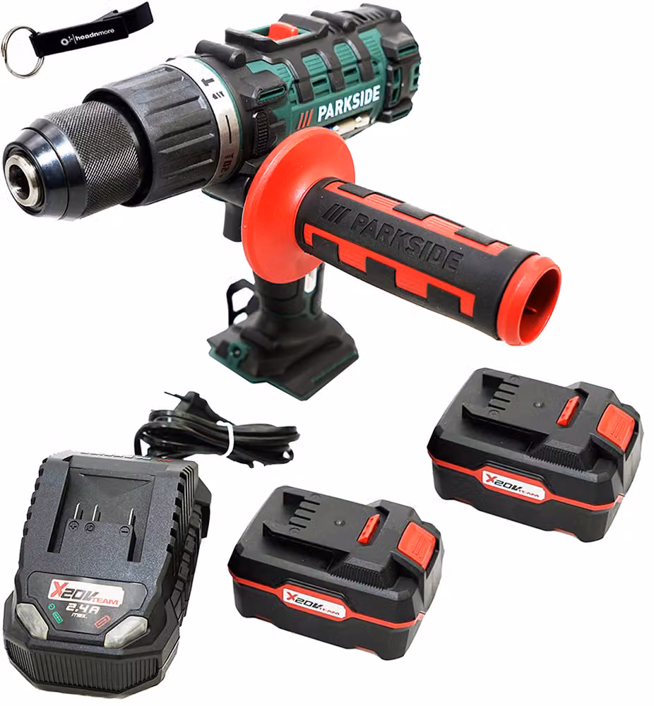 PARKSIDE® Avvitatore a percussione a batteria 20 V PSBSA 20-Li / incl. 2 batterie (4 Ah) e caricabatterie (2,4 A)
