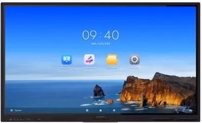 Monitor touch interattivo Hikvision 86 pollici 4K UHD con Android 13, Wi-Fi, Bluetooth, 8GB RAM, 64GB ROM e staffa inclusa - DS-D5B86RB/EL Nero – 1