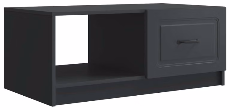 Tavolino da salotto Nero 90 x 50 x 37 cm Legno ingegnerizzato