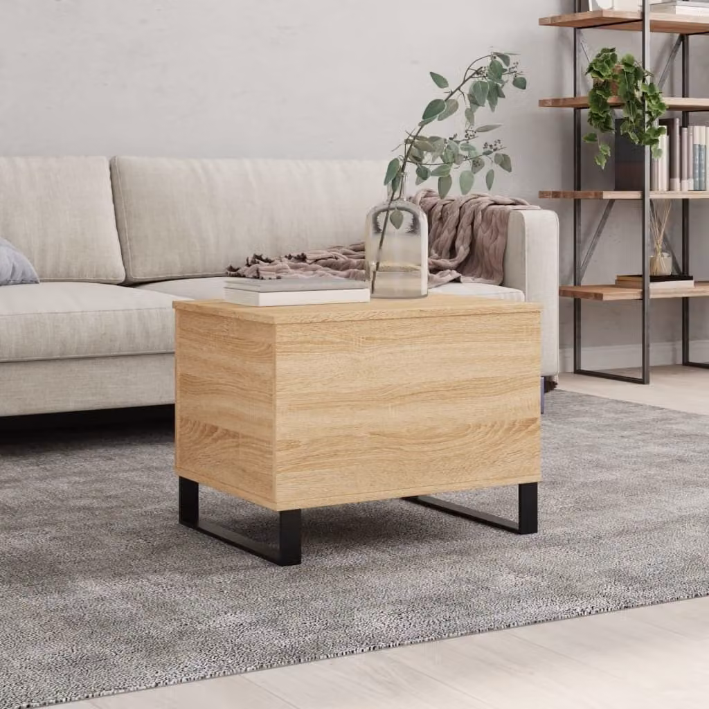 Maison Exclusive - Tavolino Sonoma in rovere 60x44,5x45 cm Materiale ligneo