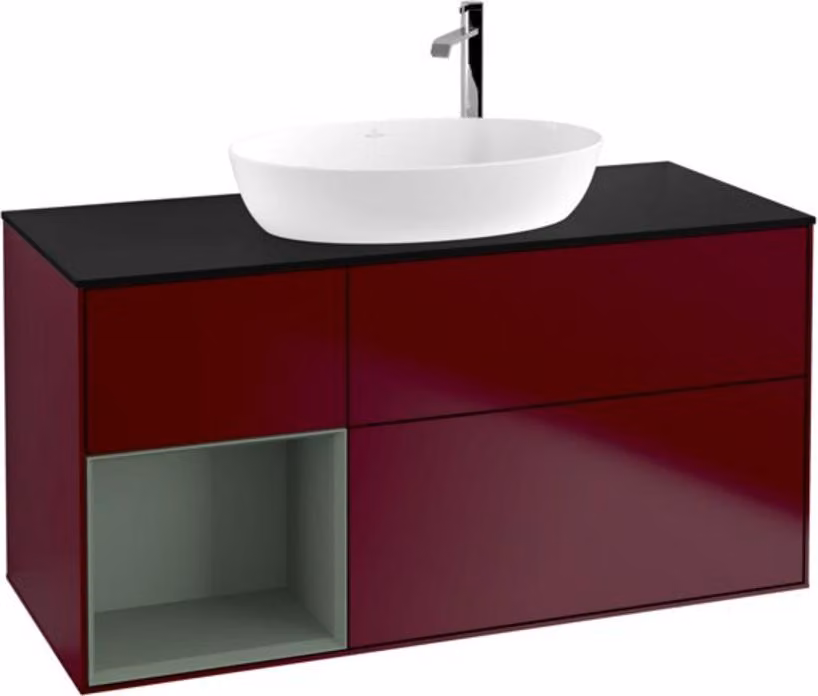 Mobiletto V&B Finion 120cm, Pl bla m, Reg Oli. m Lac, Peo m