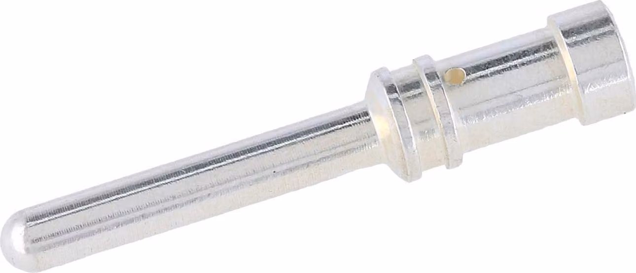HARTING Contatto a crimpare E Perno di contatto (M) 3 mm² AWG12 argento, 1 pezzo Materiale lega di rame - 1 pezzo