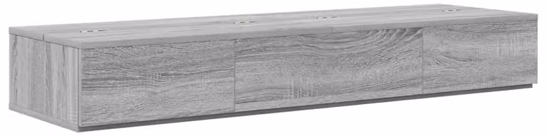 Scrivania da studio Sonoma grigio, dimensioni 152 x 40 x 19,5 cm, realizzata in legno composito