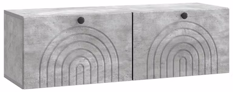 Mobile Porta TV da Muro Grigio Cemento 98 x 31 x 30 cm