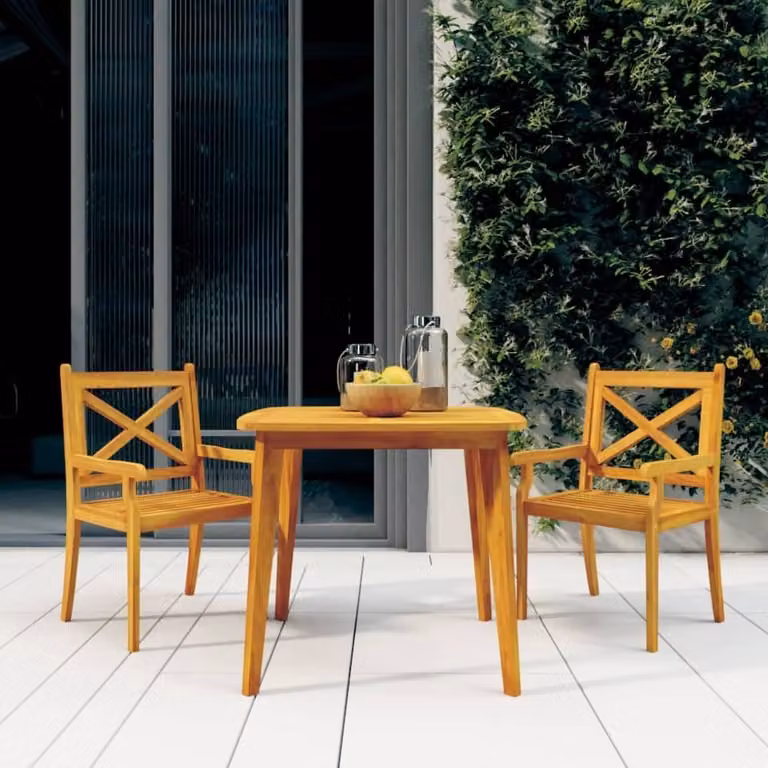 Maison Exclusive - Tavolo da giardino 85x85x75 cm in legno massello di acacia