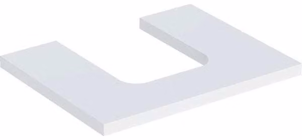Plaque de lavabo Geberit ONE, découpe au centre, pour lavabo à poser en forme de coupe, 60x3x47cm, 505.271.00.2, 505.271.00.2