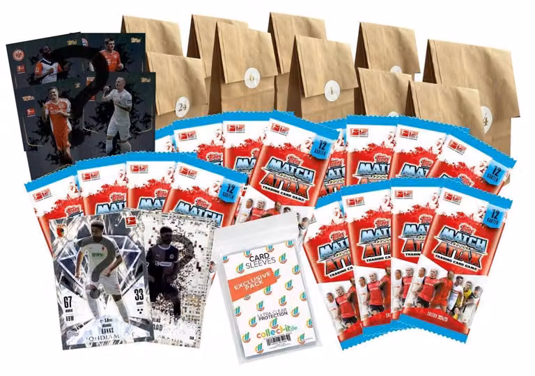 Topps - Match Attax Bundesliga 2024/2025 - Il calendario dell'Avvento 2024 - 24 fantastiche sorprese