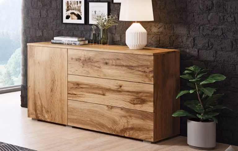 Cassettiera combinata HARPER 110 - rovere wotan