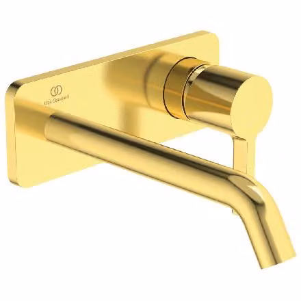 Ideal Standard Joy - Miscelatore da incasso per lavabo, bocca da 180 mm, oro spazzolato A7380A2