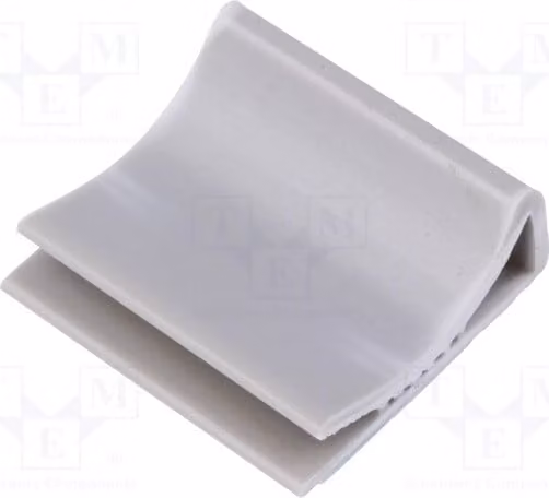 10 fascette autoadesive in PVC per il fissaggio di cavi, modello FCR25, colore grigio