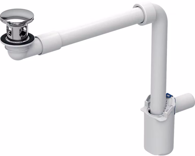 Geberit vidange de lavabo/siphon de chambre pour un ou deux robinets à colonne, 152.073.21.1, 152.073.21.1