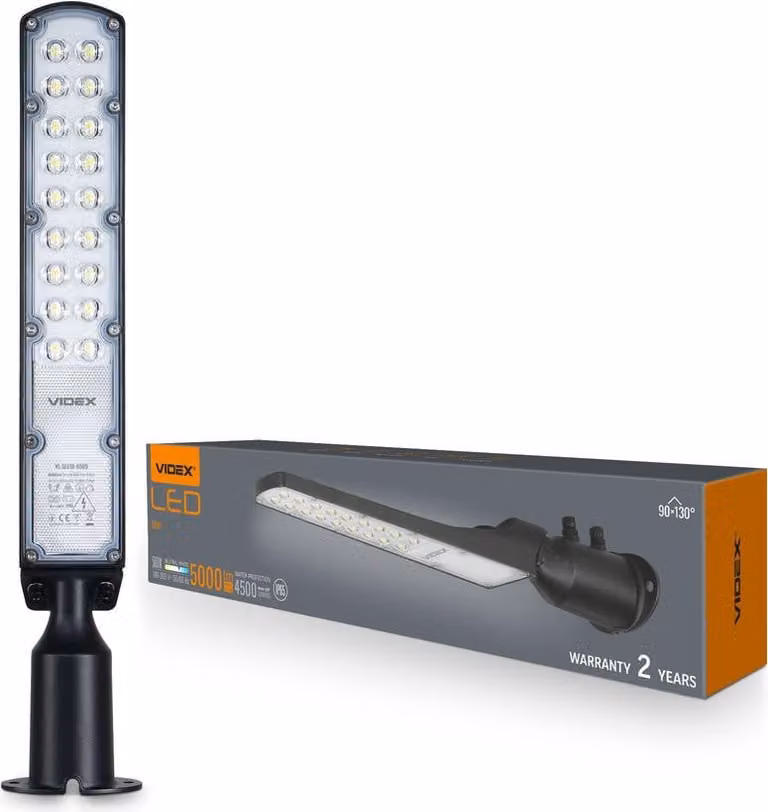 VIDEX LED lampione IP65 50W 5000lm 5000K AC 180-265V