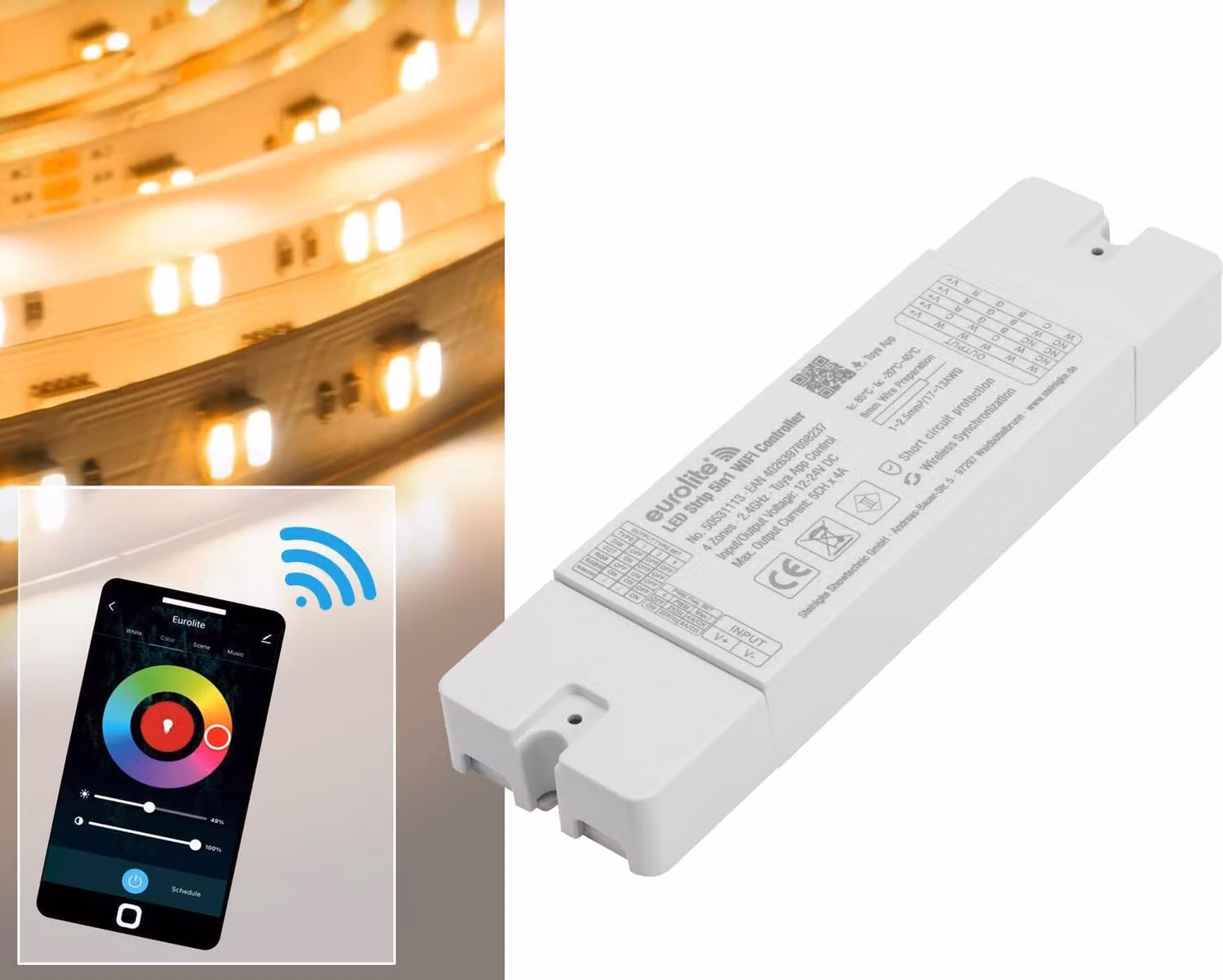 EUROLITE LED Strip 5in1 WiFi Controller (50531113)