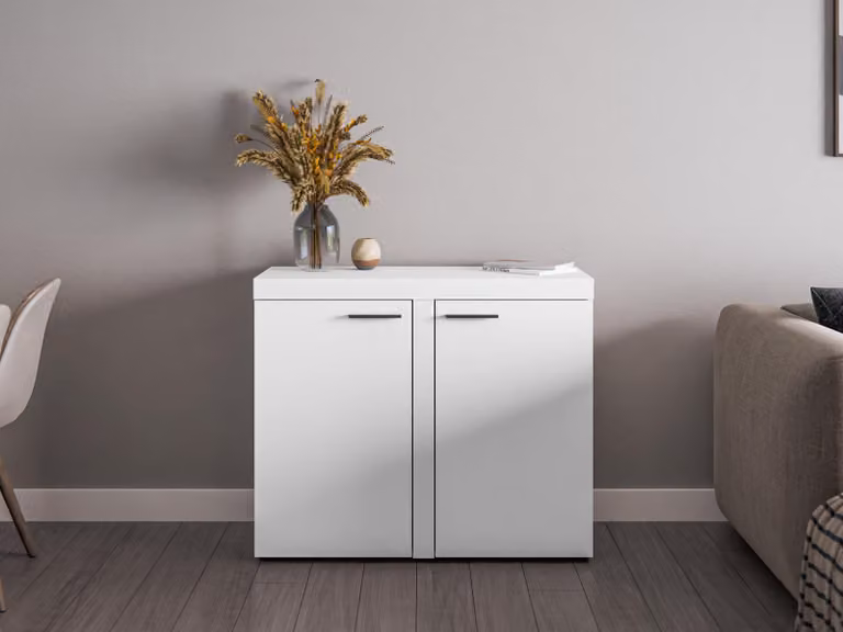 AX LIVING Cassettiera stretta Spacoro 2T - Eleganza per la casa, bianco