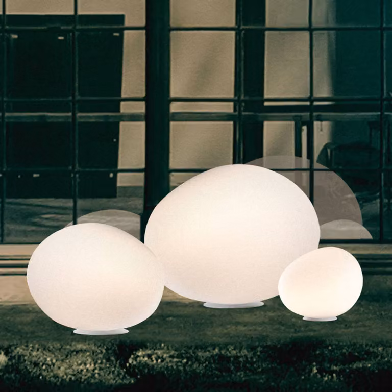 Foscarini Gregg outdoor media Lampada decorativa da esterno, Bianco / Opale, Plastica, Design