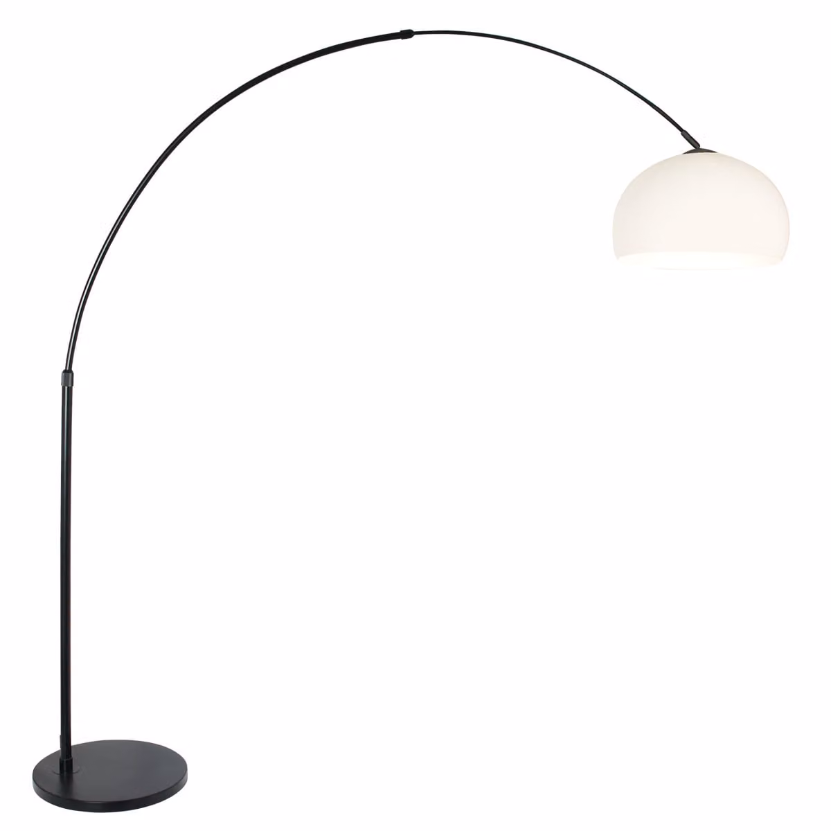 Lampada da terra - nero - Sparkled Light - plastica metallo - lampada ad arco - E27 - 9831ZW - Steinhauer