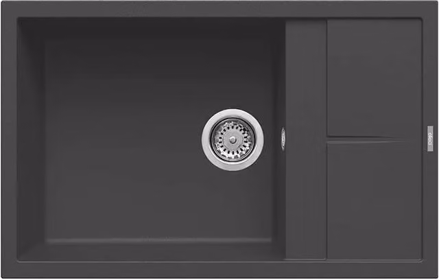 Lavello Elleci Incasso 1 vasca 78x50 Unico 310 Granitek Antracite LGU31059