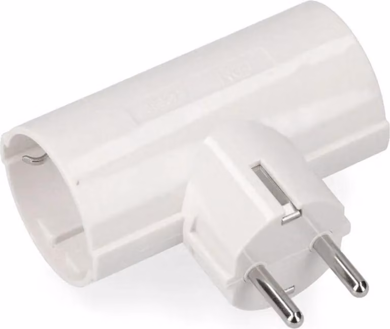 Spina doppia Edm T/tl Con confezione in bachelite 16a 250v Bianco Taglia Unica / Spina EU 220V Bianco Taglia Unica