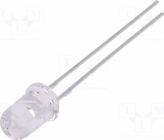 5 LED, 5mm, 20mA, L-7113QBC-D, diodi LED a foro passante (THT), 5mm, 3,3÷4V, 20°, blu, 3100÷4500 mcd