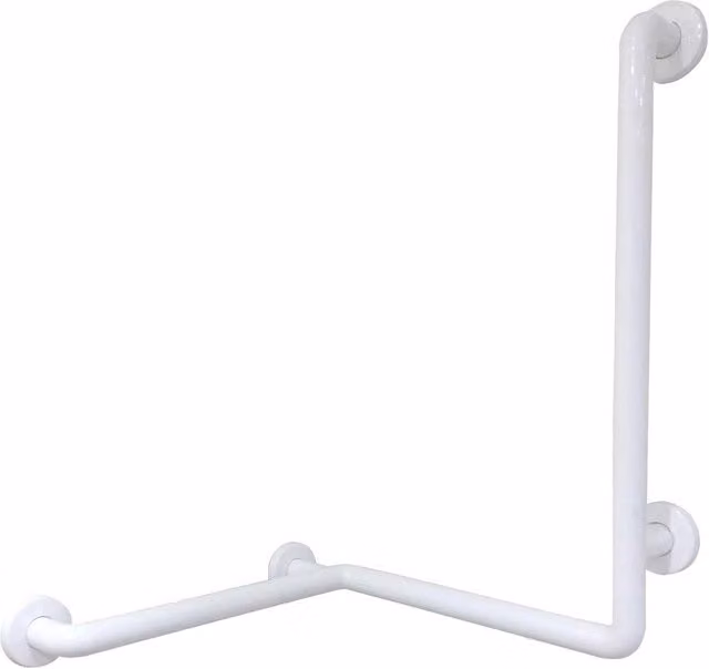 Barra per Disabili Maniglione Doccia Inox Bianco Tre Punti Nofer Art