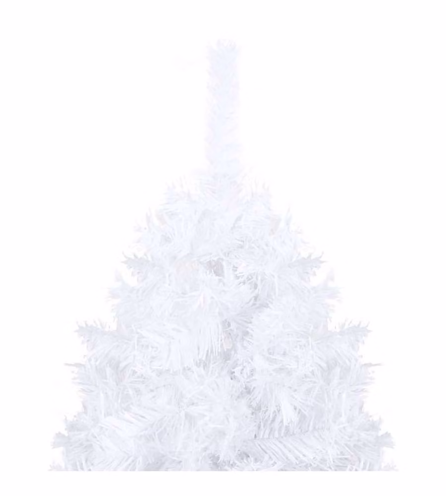 Set Albero di Natale Artificiale con LED, Palline e Stelle di vidaXL, Bianco, Altezza: 180 cm